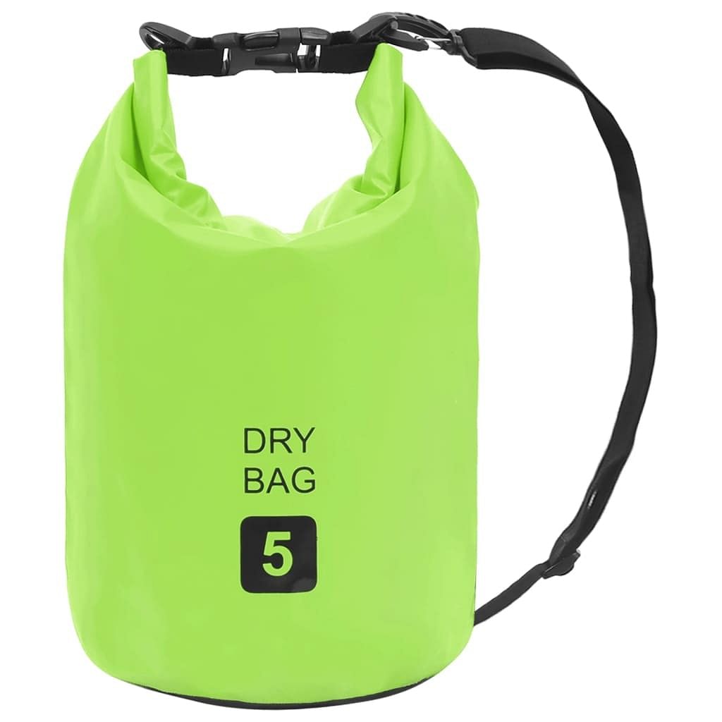 Dry bag green 1.3 gal pvc