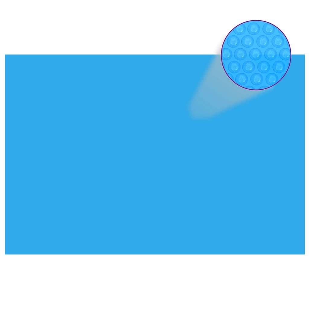 Pool cover blue thick pe film with air chambers 236.2 x 157.5 in