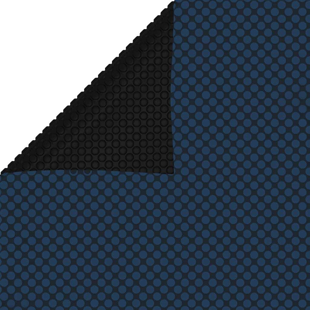 Pool cover black and blue thick pe film with air chambers large