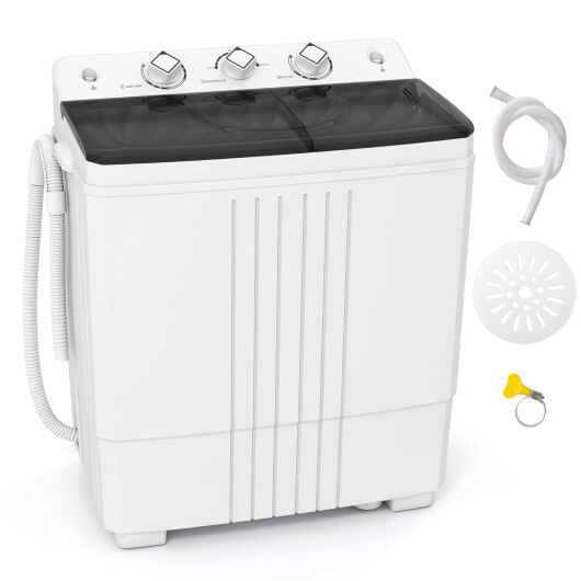 Costway portable washing machine for dorms and apartment black