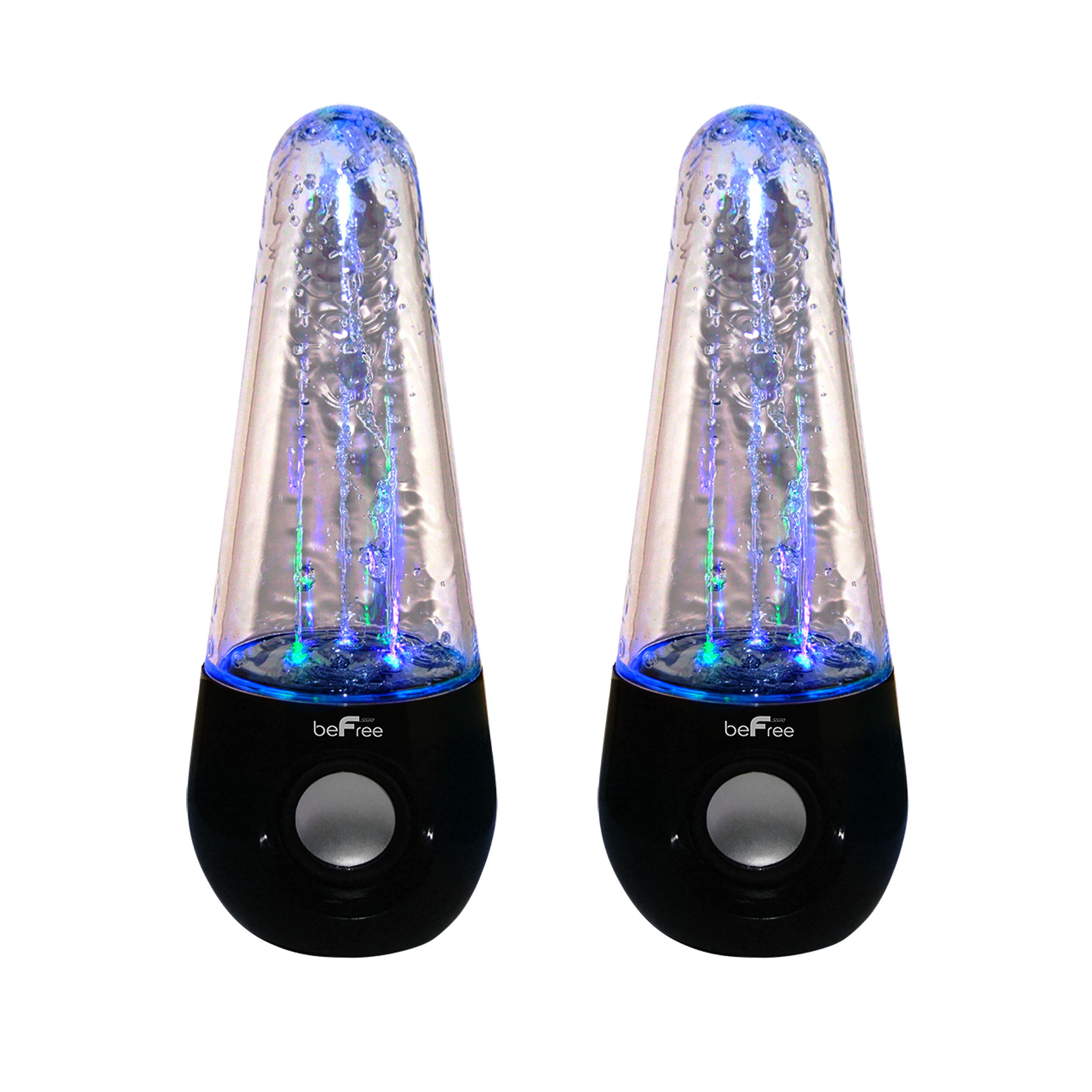Befree sound bluetooth led dancing water multimedia speakers in black