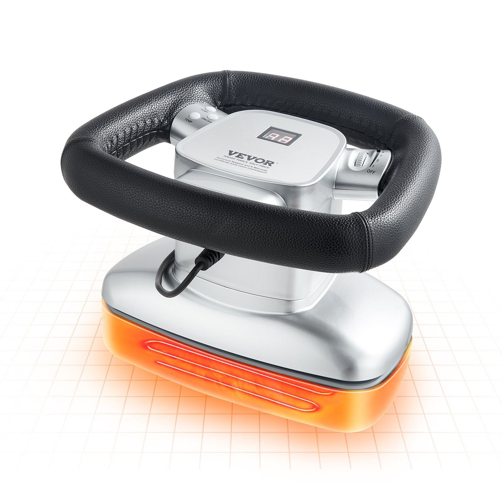 Vevor chiropractic massager, 400-4600rpm variable speed professional vibrating therapy massager, handheld therapeutic orbital body massager for back, neck, shoulder muscle pain relief