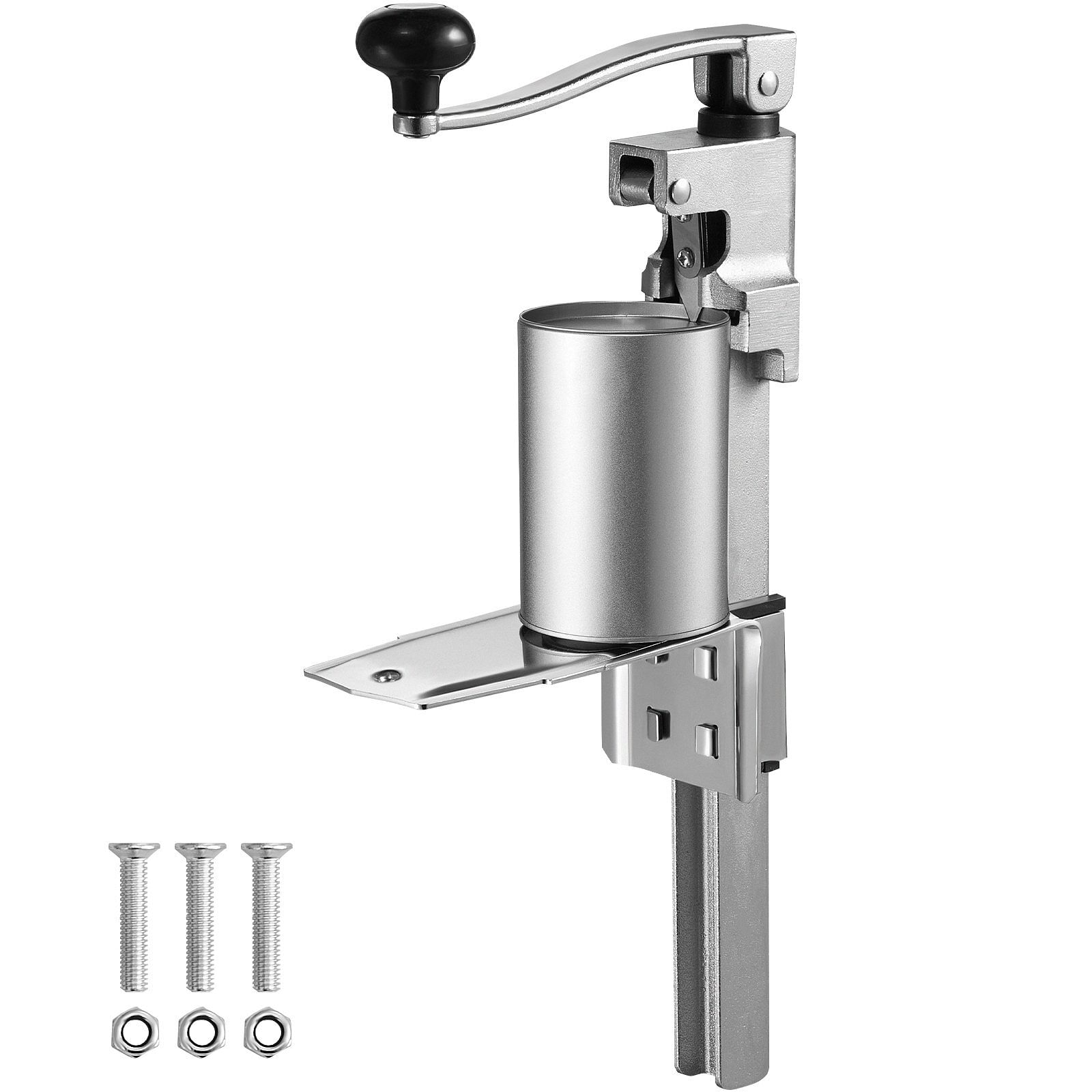 Vevor manual can opener, commercial table opener for large cans, heavy duty can opener with base, adjustable height industrial jar opener for cans up to 11.8" tall, for restaurant hotel home bar