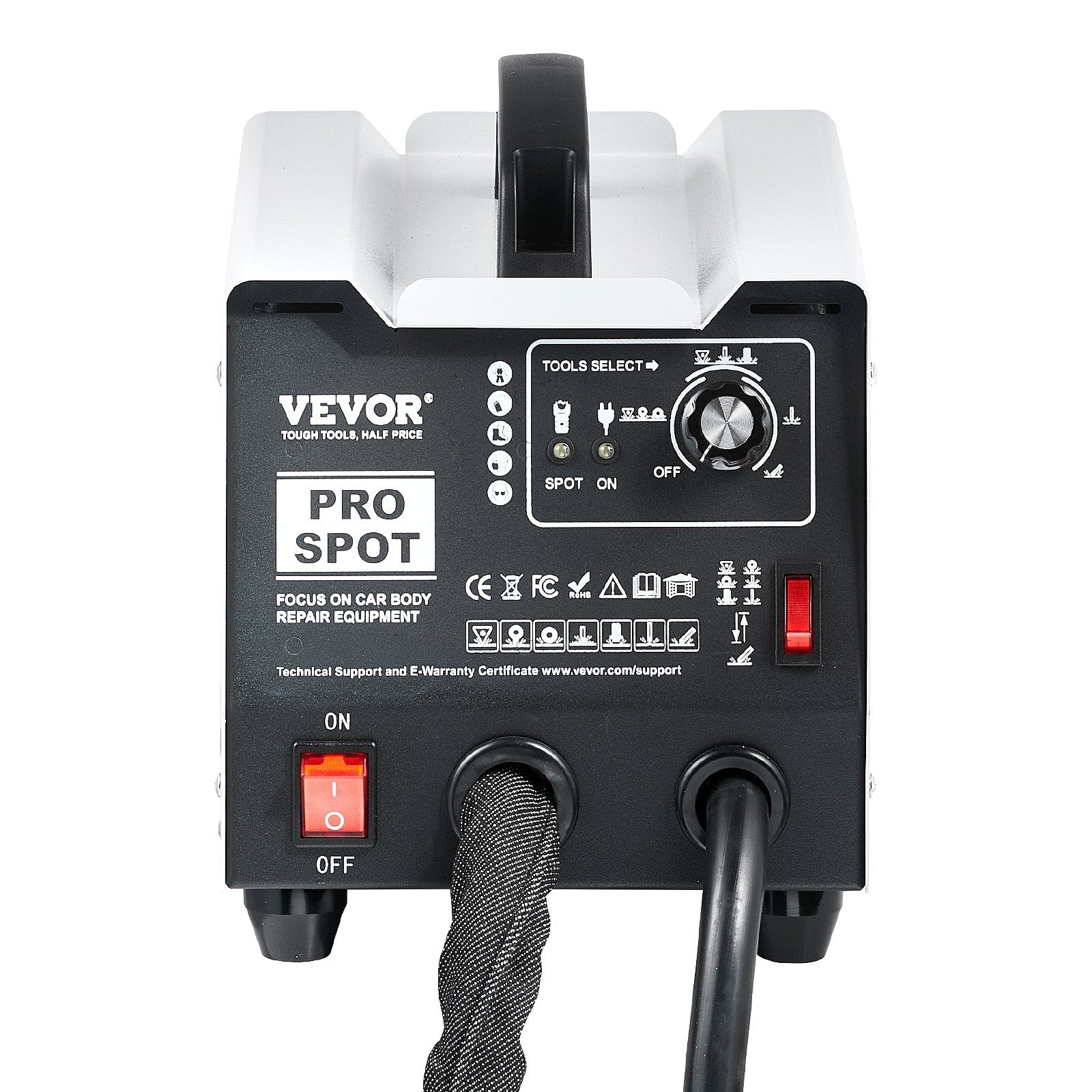 Vevor stud welder dent repair kit spot welding dent puller machine with 7 modes