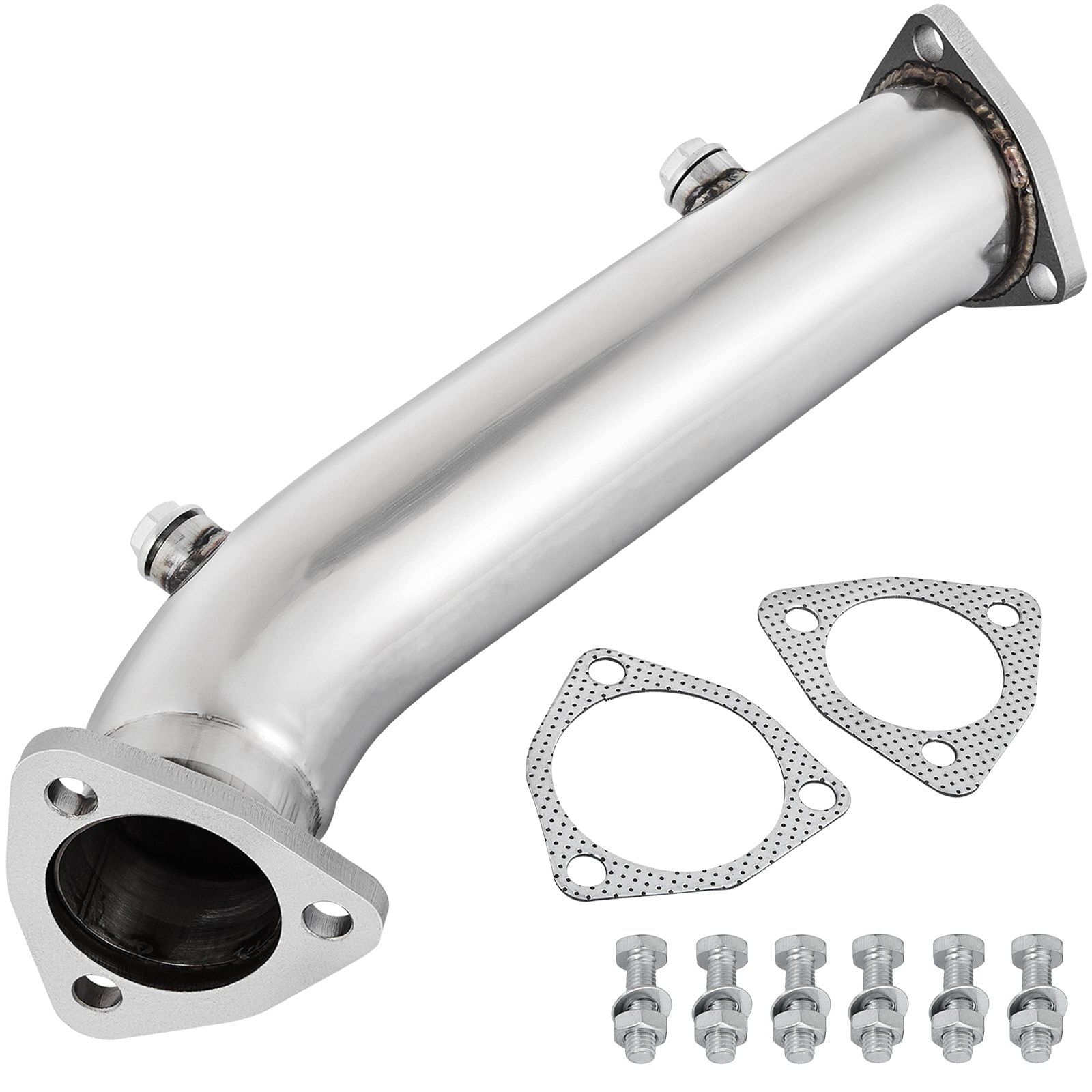 High flow downpipe exhaust converter pipe fits 97-05 audi a4 b5 b6/passat 1.8t