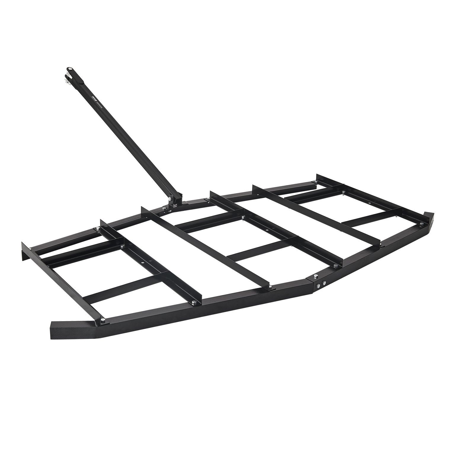 Drag harrow, 84" width tow behind drag harrow, q235 steel driveway grader with adjustable bars & pin hitch, support up to 50 lbs, tractor driveway harrow for atvs, utvs, garden lawn tractors