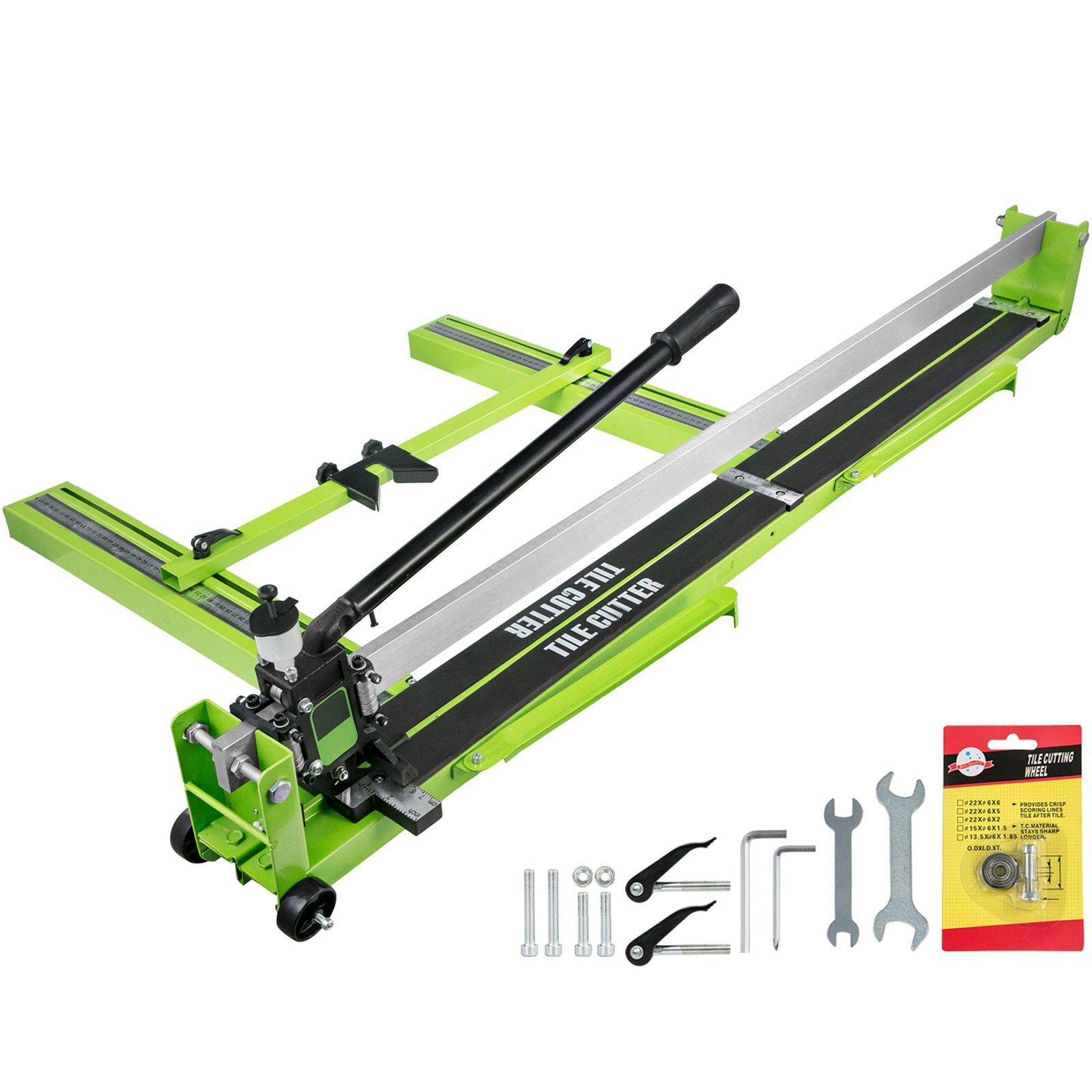 Vevor tile cutter 47 inch, manual tile cutter all-steel frame,tile cutting machine w/laser guide and bonus spare cutter,tile cutter hand tool for precision cutting porcelain ceramic floor tiles
