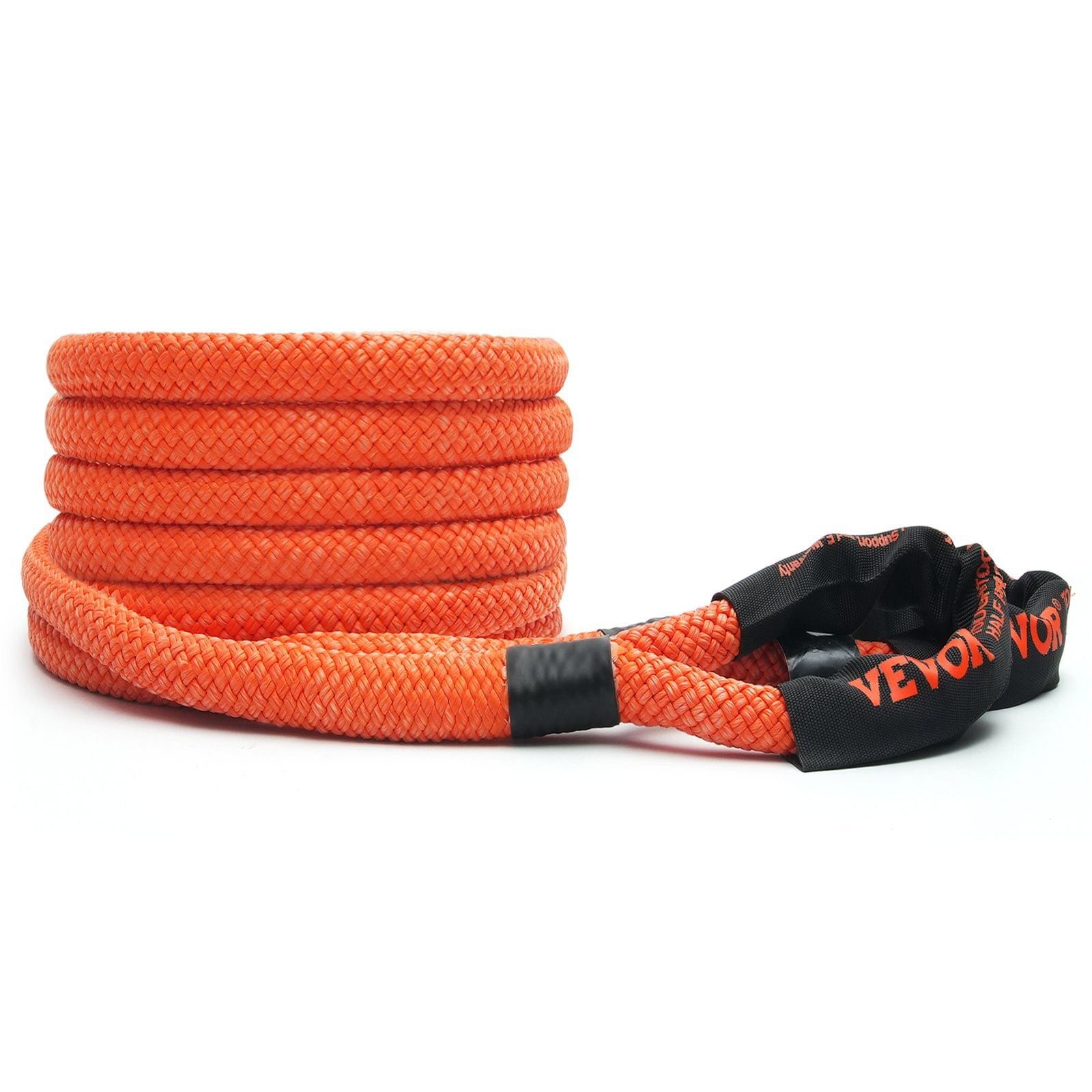 1" x 20' kinetic recovery tow rope 38,000 lbs, heavy-duty off road snatch strap, extreme duty 30% elasticity energy snatch strap for jeep car truck atv utv suv tractor