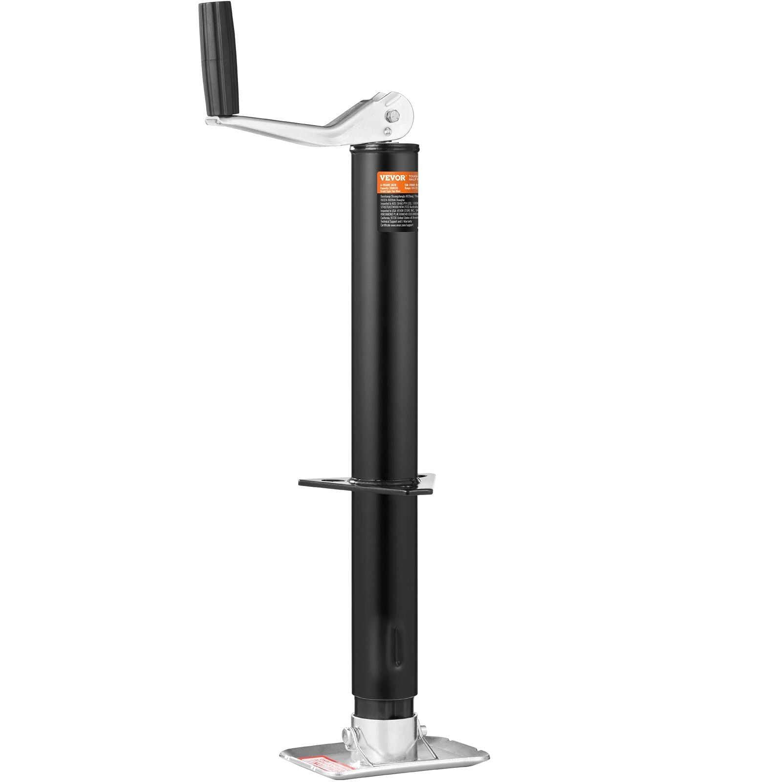 Vevor trailer jack, trailer tongue jack a-frame bolt on weight capacity 2000 lb, trailer jack stand with handle for lifting rv trailer, horse trailer, utility trailer, yacht trailer