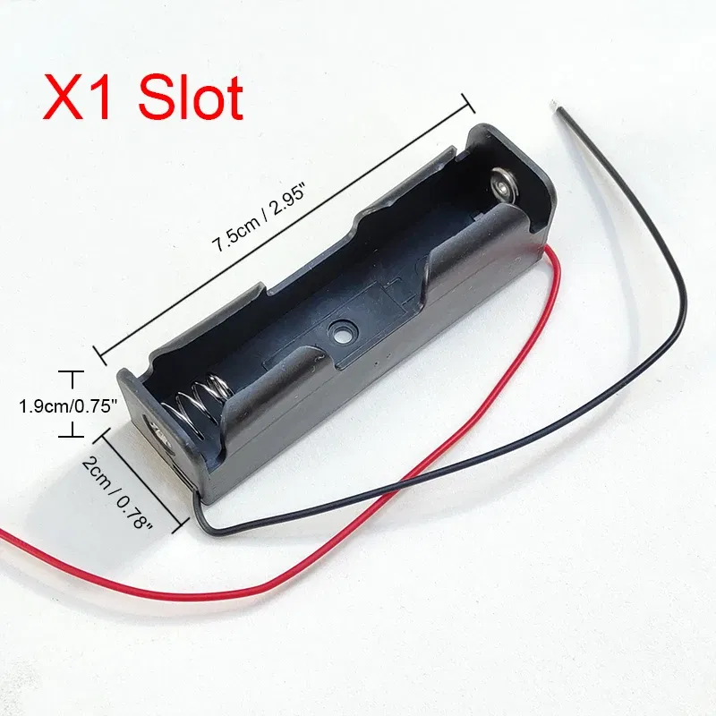 Color: white - new 18650 power bank cases 1x 2x 3x 4x 18650 battery holder storage box case 1 2 3 4 slot batteries container with wire lead