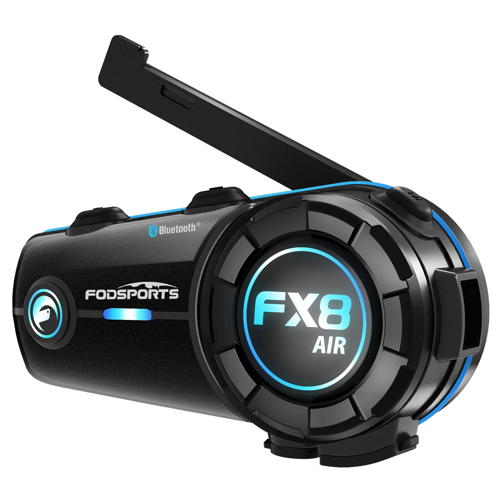 Color: white, ships from: china - fodsports fx8 air motorcycle intercom bluetooth helmet headset 1000m bt interphone,fm radio
