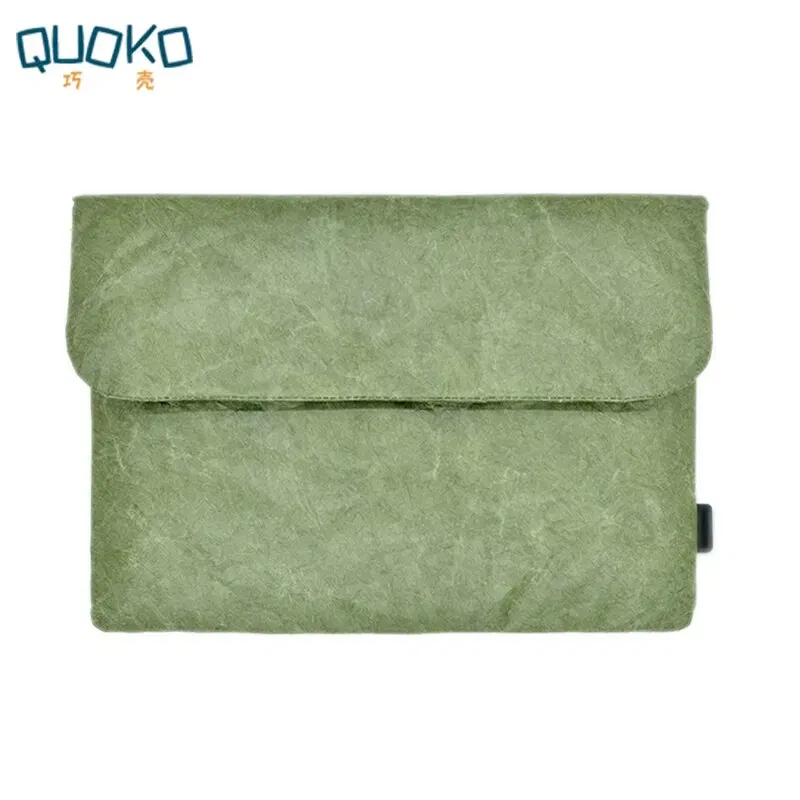 Color: green, size: 15" - vintage old style 13/14/15/16 inch laptop bag cover,fiber paper material sleeve case for macbook huawe matebook hp lenvov
