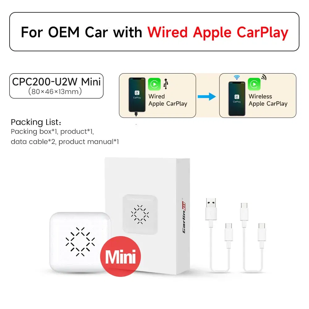 Color: green, size: 10mm, ships from: china - carlinkit 5.0 4.0 3.0 carplay wireless adapter plug &play android auto dongle for toyota mazda nissan citroen audi benz kia ford