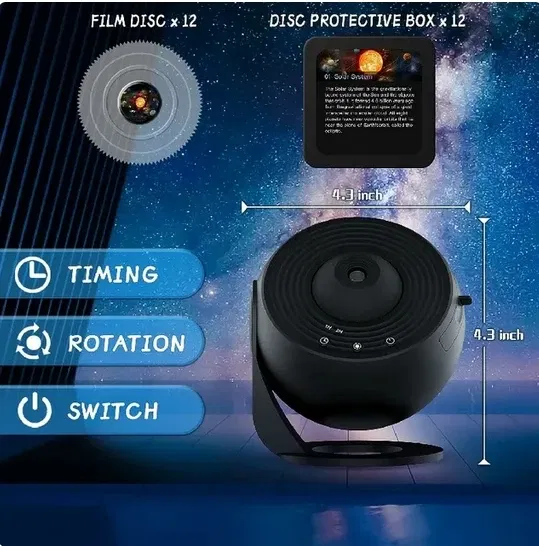 Emitting color: white - led night light galaxy projector starry sky projector 360?&deg; rotate planetarium night lamp for room decorative children kids gift