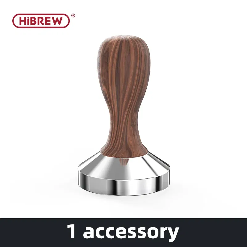 Color: mint, ships from: china - hibrew 58mm bottomless coffee powder handle portafilter 304 stainless steel tmaper distributor for h10a
