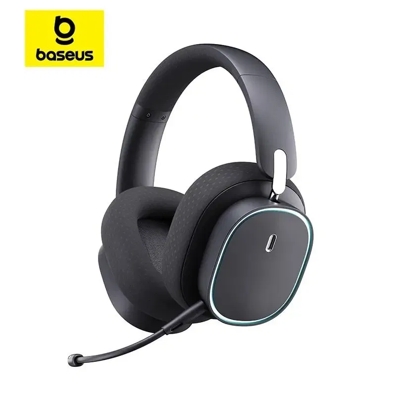 Color: black, ships from: china - new! gh02 gaming wireless headphone with mic over-ear headphones bluetooth 5.3 40mm driver 2.4g/wireless/cable rgb headsets ..