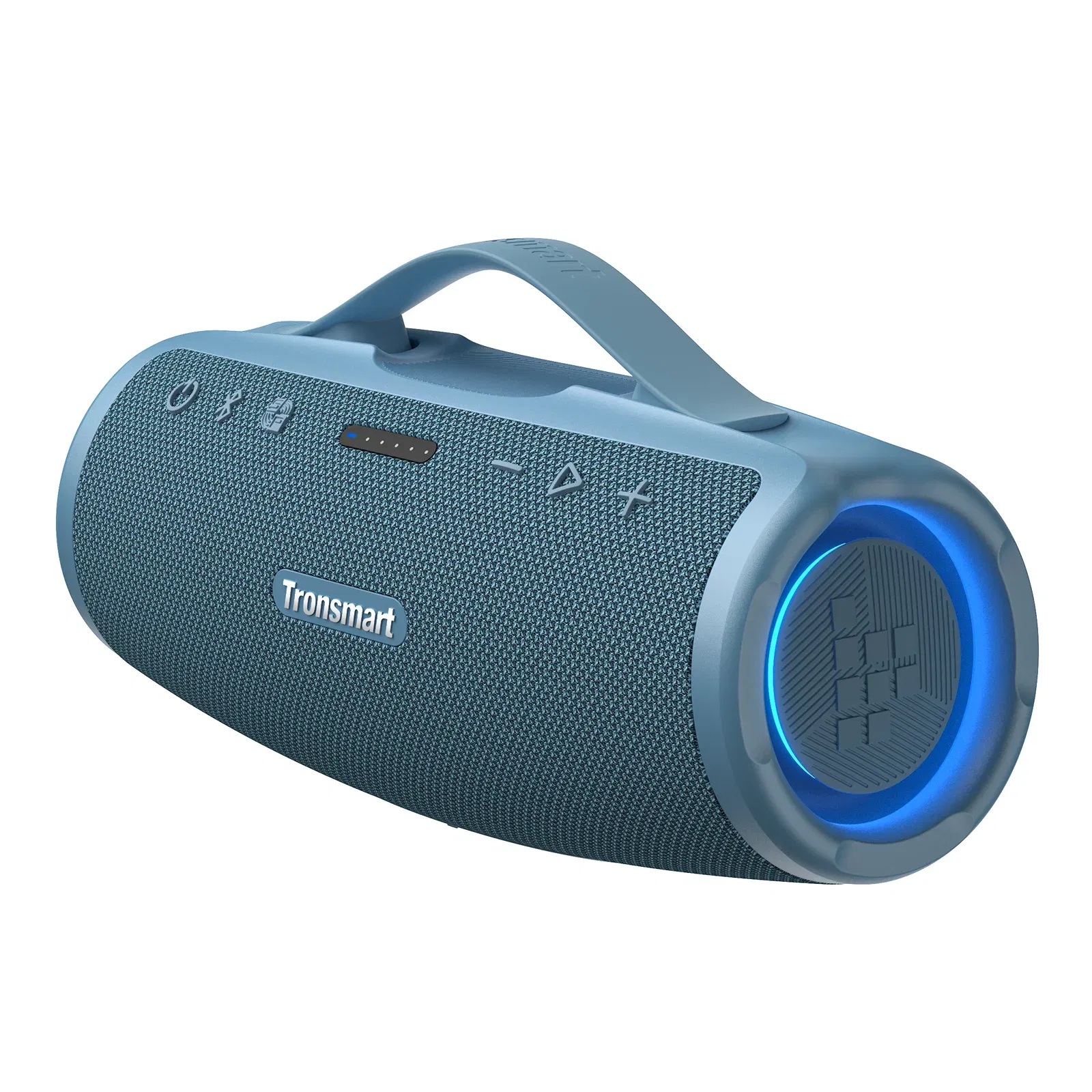 Color: blue, ships from: china - new! tronsmart mirtune s100 speaker 50w bluetooth speaker with ipx7 waterproof, app control, built-in powerbank & retractable