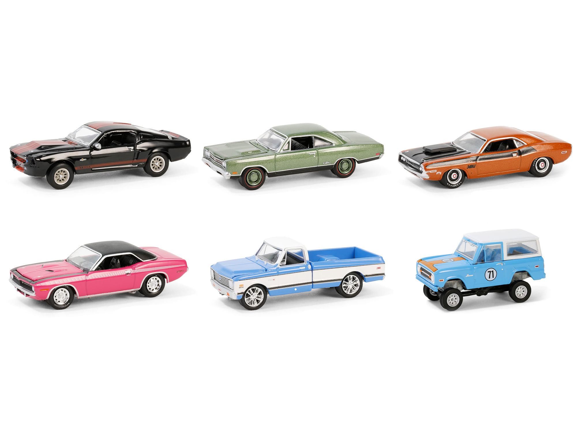 Barrett jackson "scottsdale edition" set of 6 cars series 14 1/64 diecast model cars by greenlight