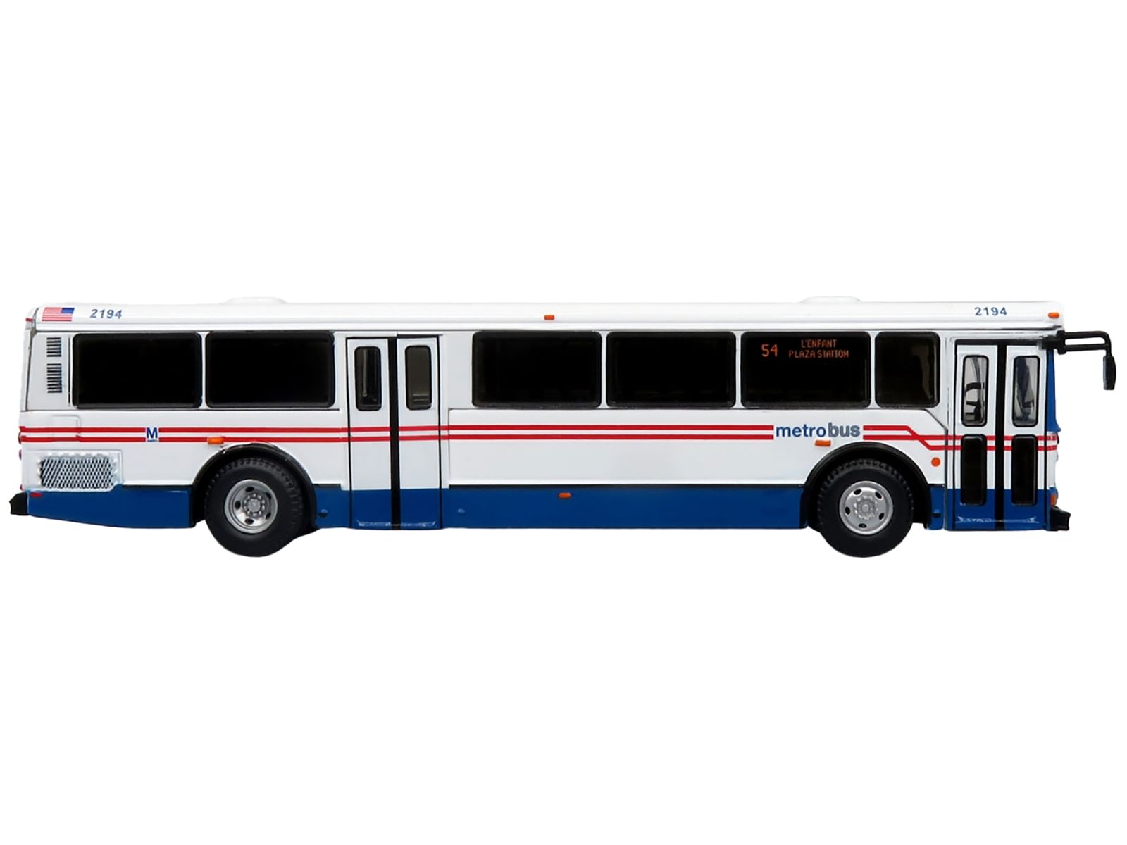 2006 orion v transit bus wmata washington "54 l'enfant plaza station" limited edition "the vintage bus and motorcoach collection" 1/87 (ho) diecast model by iconic replicas