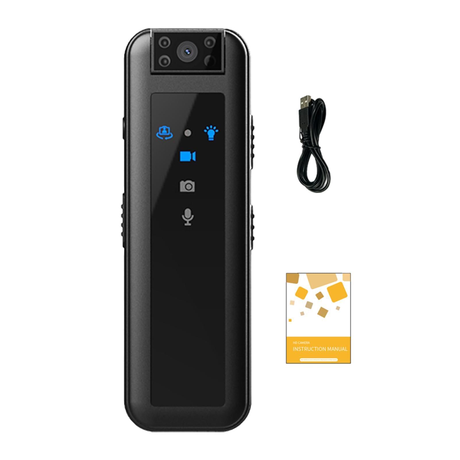 Body camera 1080p mini body cameras police body cam pocket camcorder for riding meeting black cs07