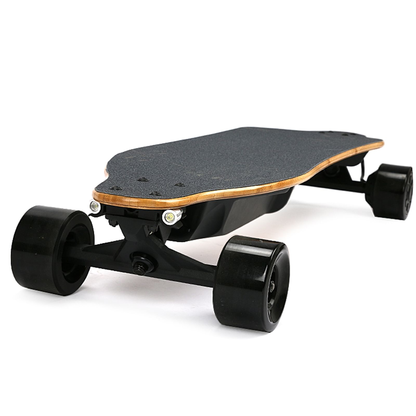 Us dual hub motors electric skateboard strong endurance battery electric longboard with 2 tail lights black