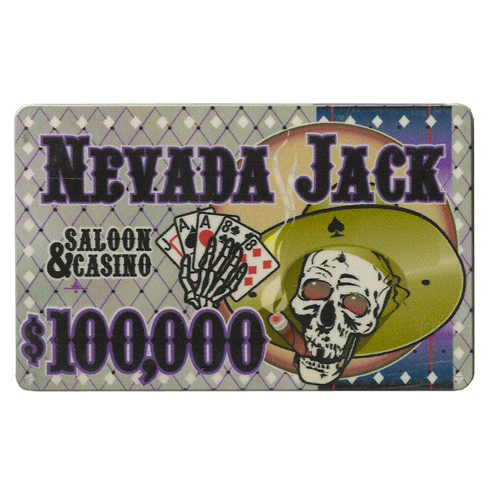 Nevada jack 40-gram ceramic poker plaque (5-pack)