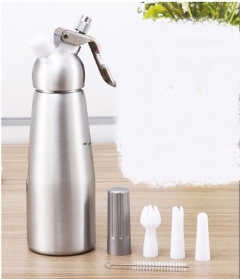 Color: aluminum, capacity size: 1000ml - molecular gastronomy siphon bottle foaming agent