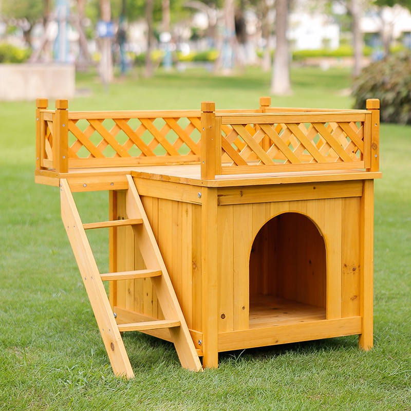 Solid wood removable and washable outdoor waterproof two-layer climbing frame