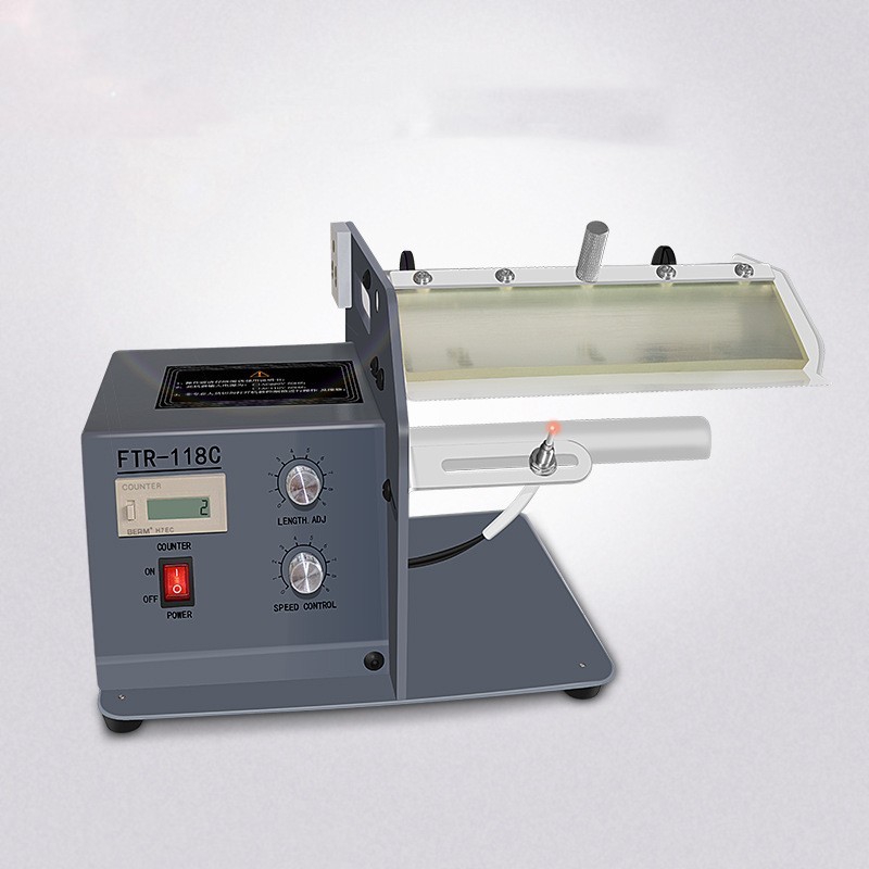 Automatic label stripping machine fiber optic
