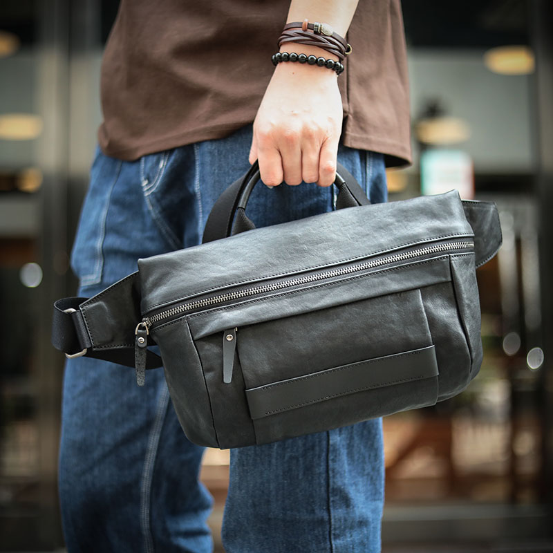 Original high-grade men's one-shoulder messenger bag