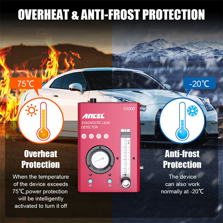 Car smoke detector vacuum leak tool