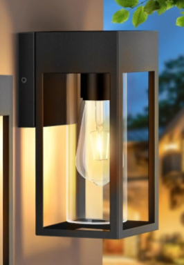 Color: black, quantity: 1pc - outdoor waterproof wall lamp corridor garden lamp