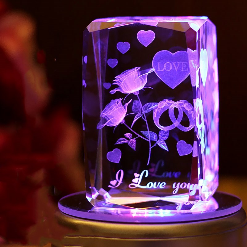 Colorful crystal lights for birthday gifts for boys and girls