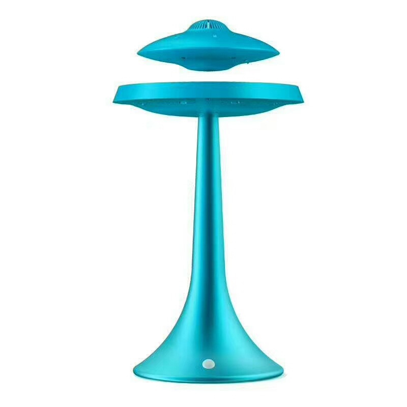 Ufo magnetic levitation bluetooth stereo wireless charging continue to life ufo sound wireless bluetooth speakers fashion lamp