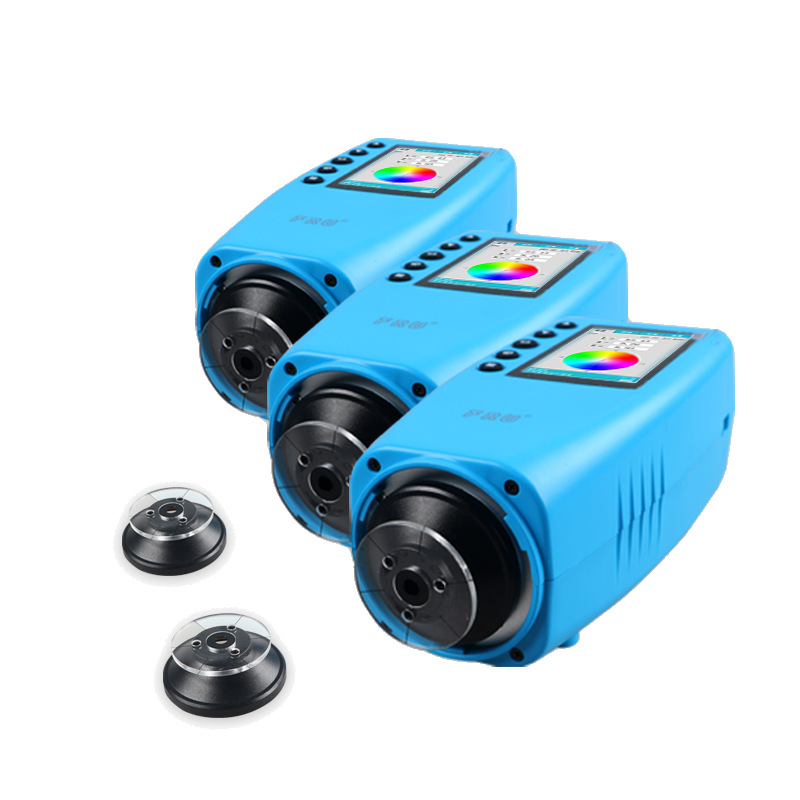 Portable differential colorimeter color mixing tester