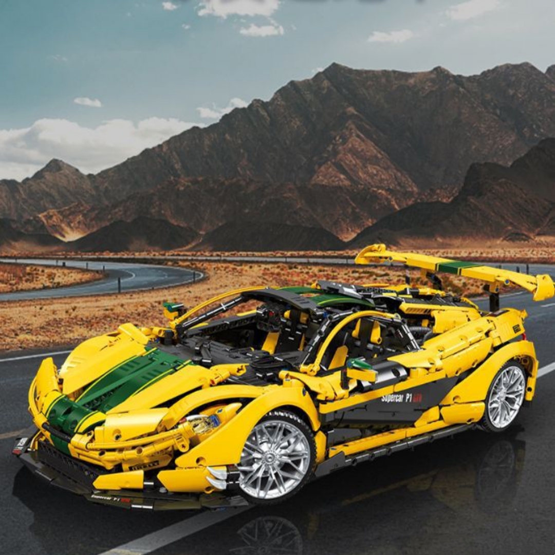 Building blocks sports car children's assembled toys