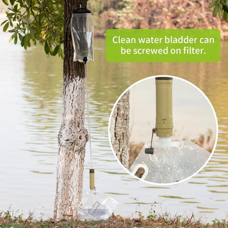 Purifying straw portable outdoor water purifier