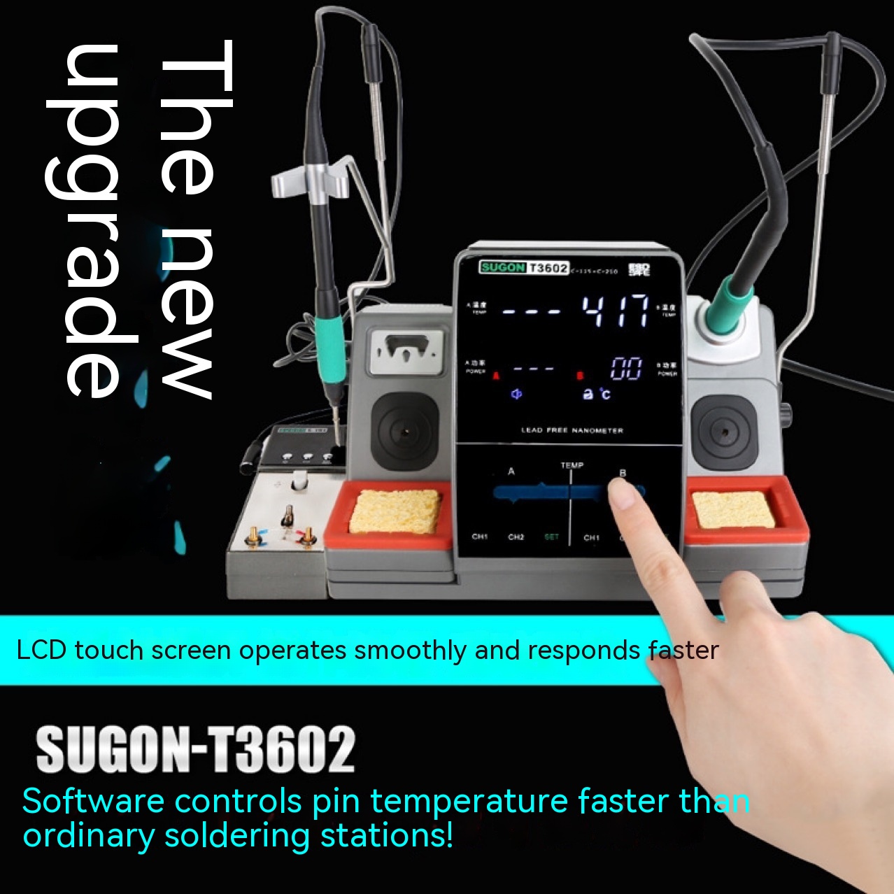 Thermostatic digital display soldering iron soldering station 2-in-1