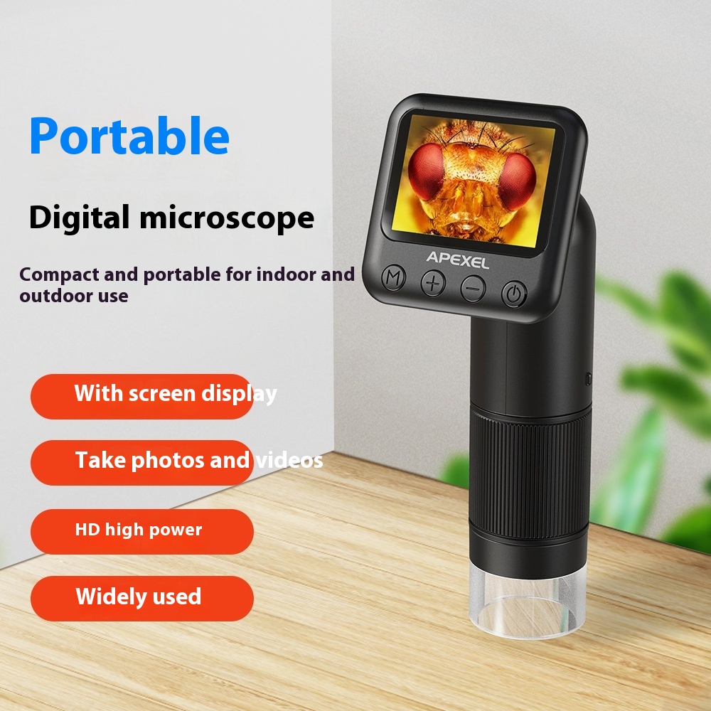 High clearness magnifying photo with screen digital microscope