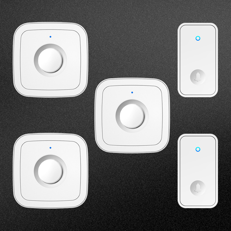 Product specifications: white two drag three, electrical outlet: uk - battery-free wireless doorbell home villa long distance