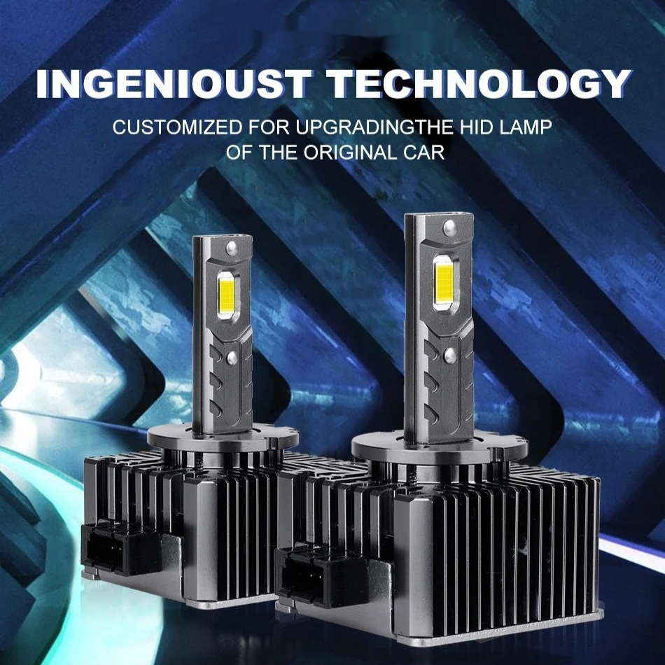 Non destructive replacement of led headlights with lamp stabilizer plug-in