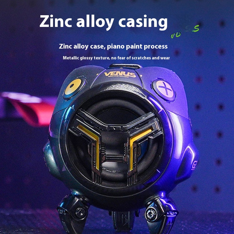 Mini bluetooth wireless subwoofer mecha audio