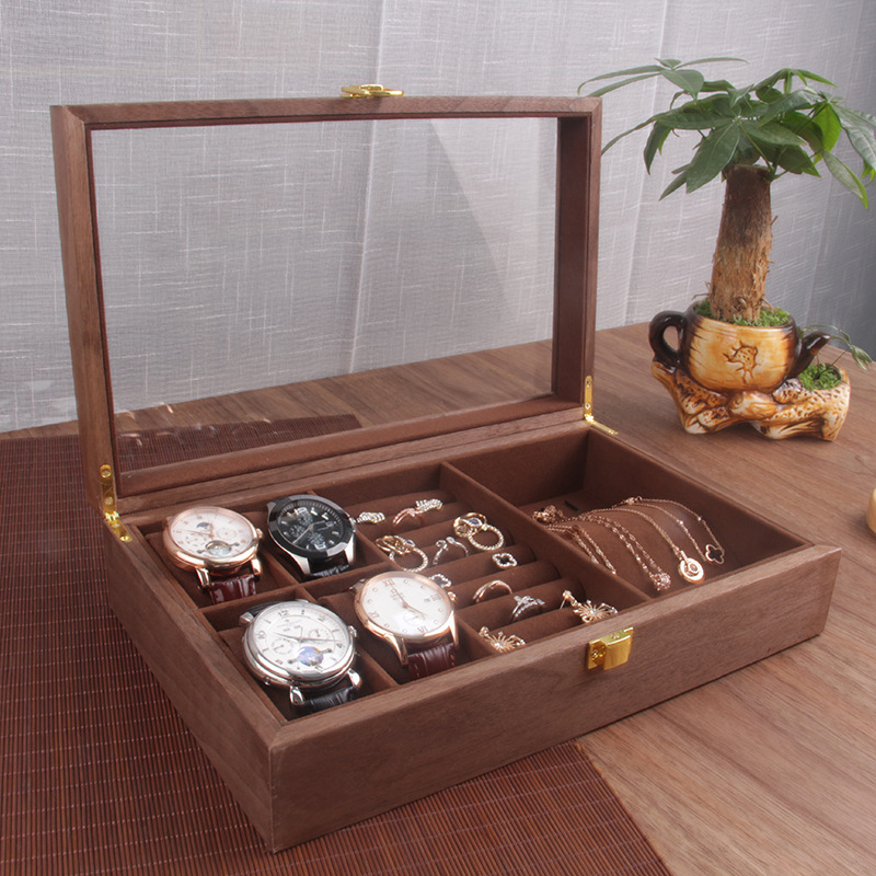 Wooden jewelry box household minimalist