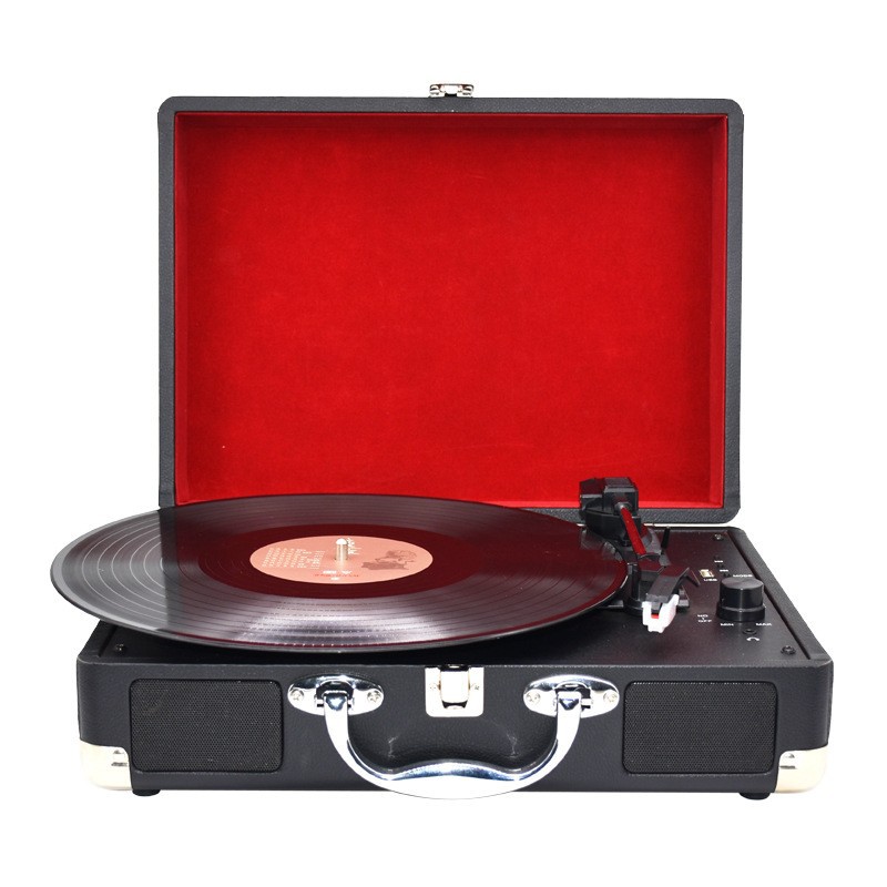 Black glue bluetooth audio record player