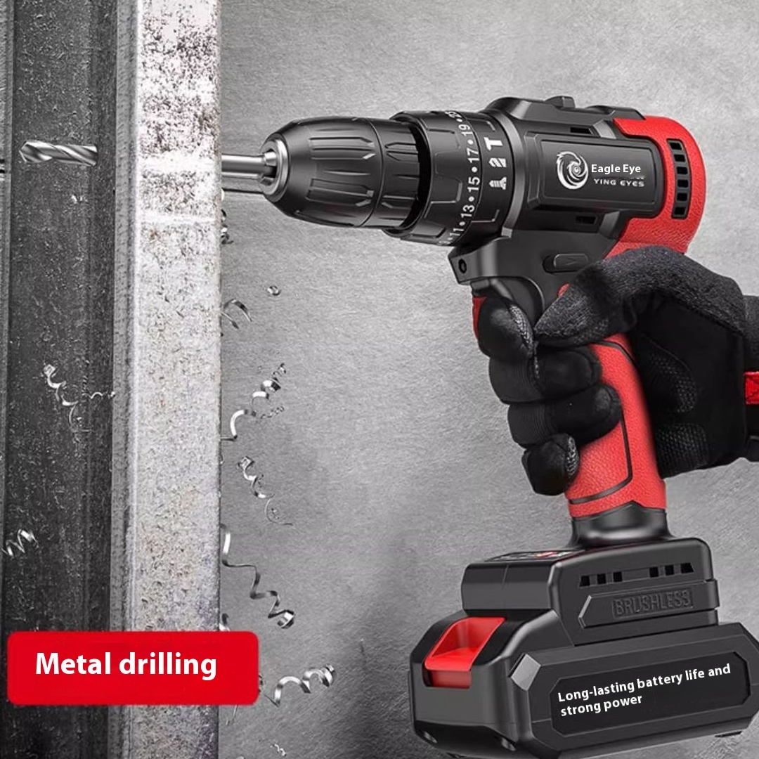 Brushless electric drill rechargeable multifunctional household electric screwdriver