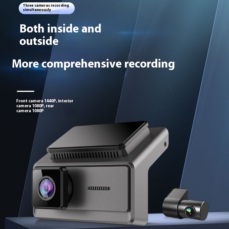 Front and rear car driving recorder