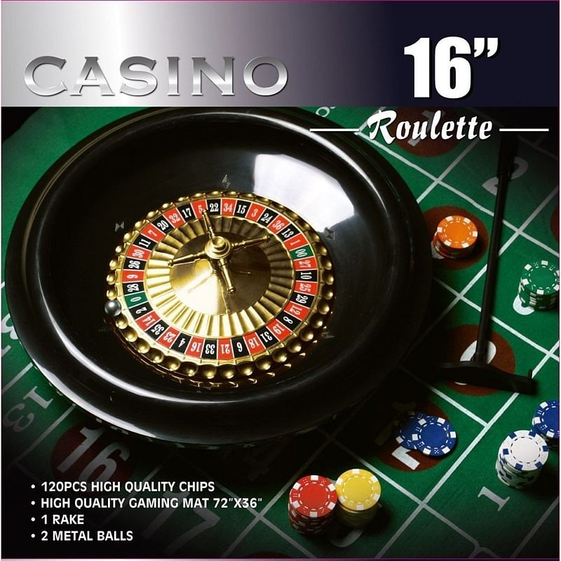 16-inch roulette wheel game set by da vinci