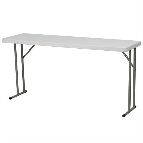 White top commercial grade 60-inch folding table - holds up to 330 lbs