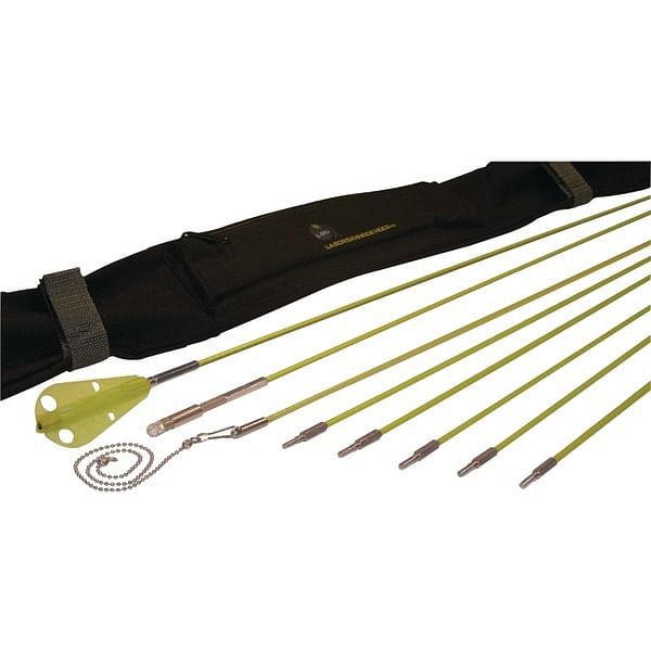 Labor saving devices 81-600 creep-zit compact threaded connector wire running rod kit, 24ft