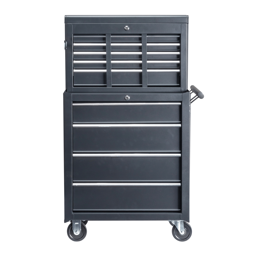 Steel tool box black